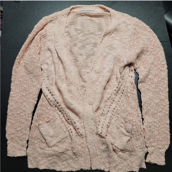 Maurices Sweaters - Maurices Soft Pink Textured Yarn Cardigan Cotton